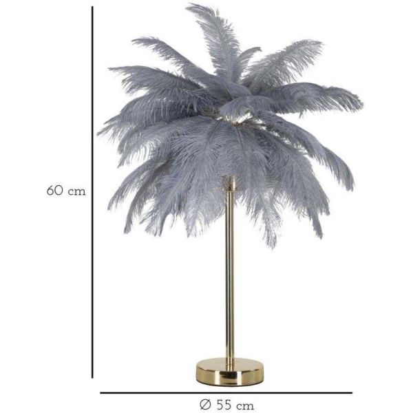 Lampe à poser en métal Palm 55 x 60 cm - MAU-0504
