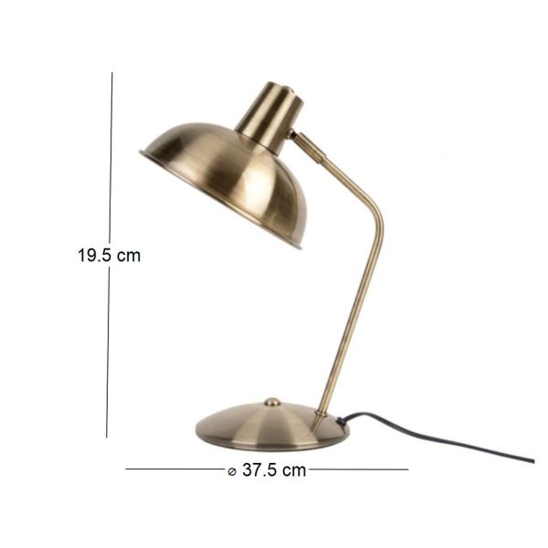 Lampe à poser en métal brossé Hood - 5