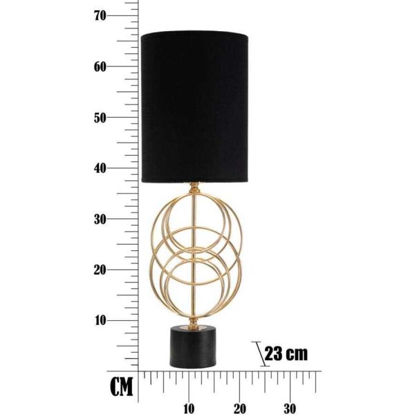 Lampe à poser en métal doré Circly 22.5 x 65 cm - MAU-0495