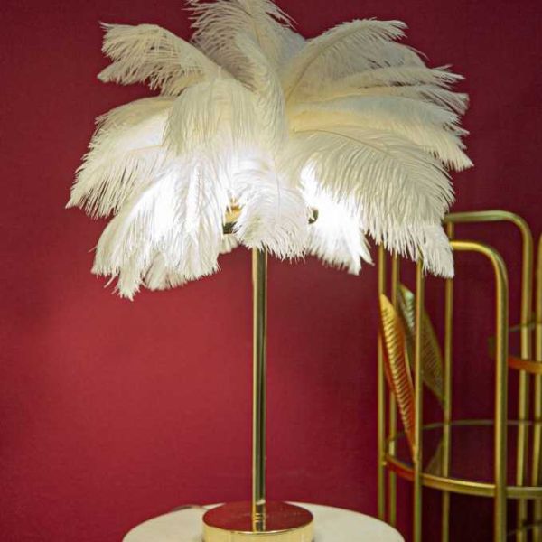 Lampe à poser en métal et plastique Palm 40 x 55 cm - MAURO FERRETTI