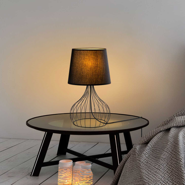 Lampe à poser en métal et tissu Telıs - 5