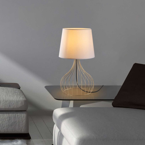 Lampe à poser en métal et tissu Telıs - 5