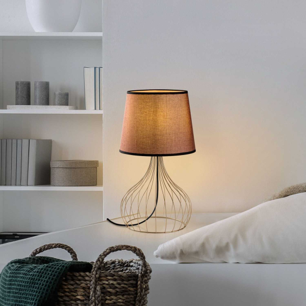 Lampe à poser en métal et tissu Telıs - 5