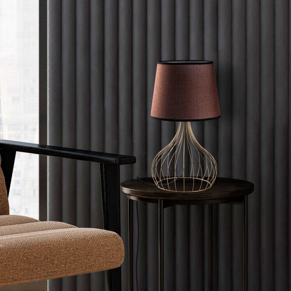 Lampe à poser en métal et tissu Telıs - 6