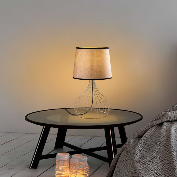 Lampe à poser en métal et tissu Telıs - 5