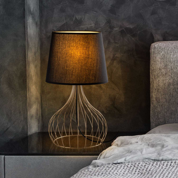 Lampe à poser en métal et tissu Telıs - 5