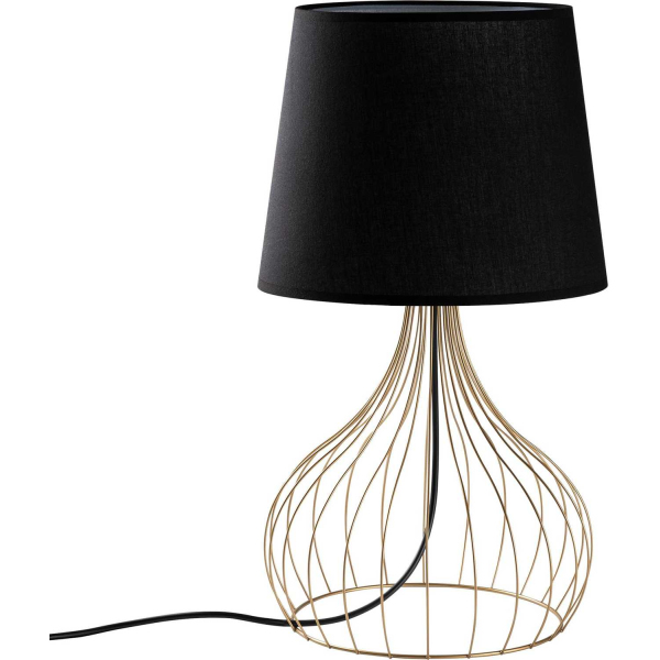 Lampe à poser en métal et tissu Telıs
