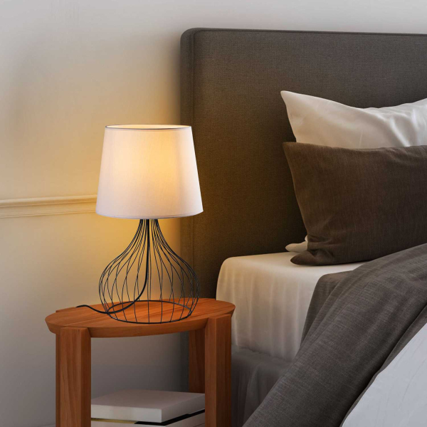 Lampe à poser en métal et tissu Telıs - 5