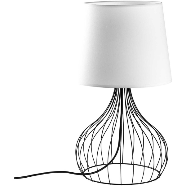 Lampe à poser en métal et tissu Telıs