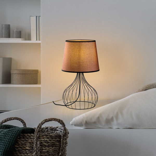 Lampe à poser en métal et tissu Telıs - 5