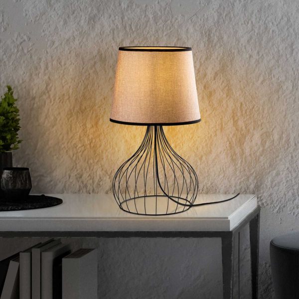 Lampe à poser en métal et tissu Telıs - 5
