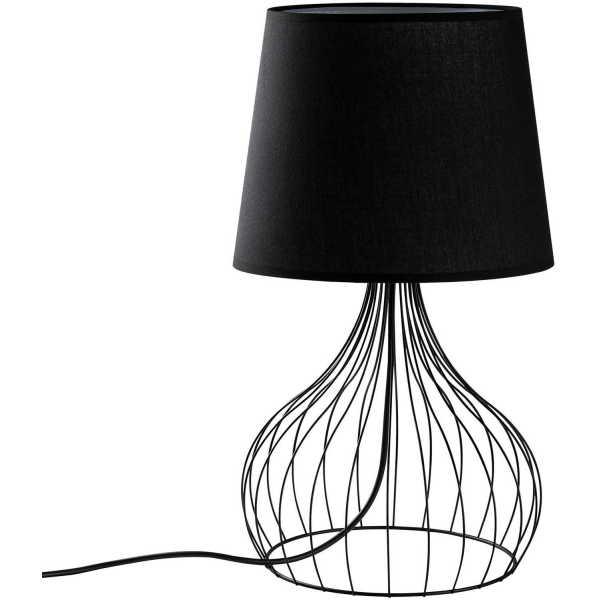 Lampe à poser en métal et tissu Telıs