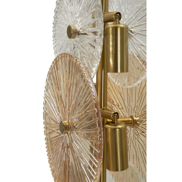 Lampe à poser en métal et verre 20 x 18 x 66 cm Osaka - 6