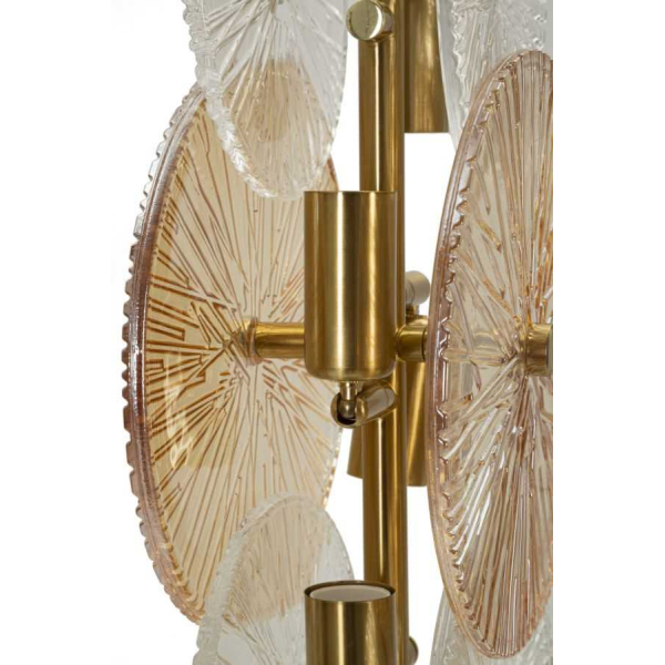 Lampe à poser en métal et verre 20 x 18 x 66 cm Osaka - 7