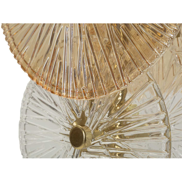 Lampe à poser en métal et verre 20 x 18 x 66 cm Osaka - 8