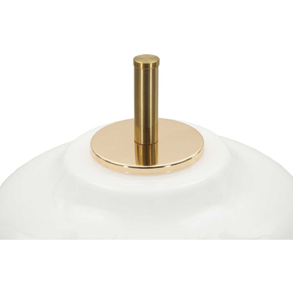 Lampe à poser en métal et verre 22 x 46 cm Vintage - 7