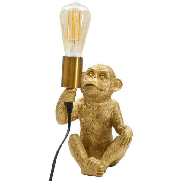 Lampe à poser en polyrésine Monkey 17 x 14.5 x 25 cm