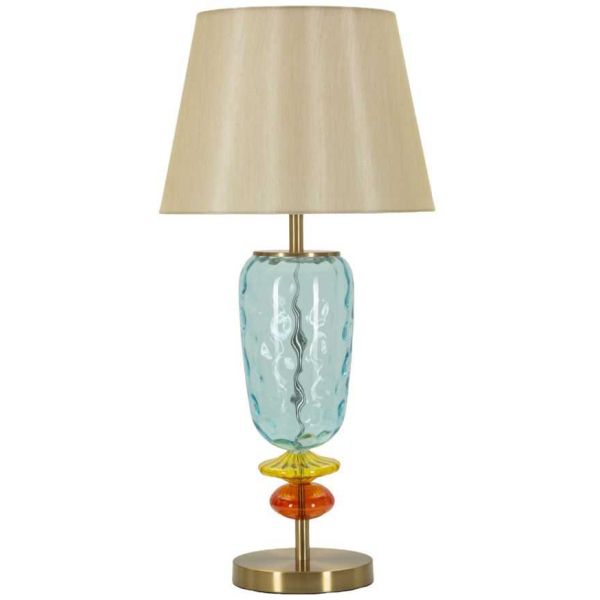 Lampe à poser en verre et métal Colorful 35 x 73 cm