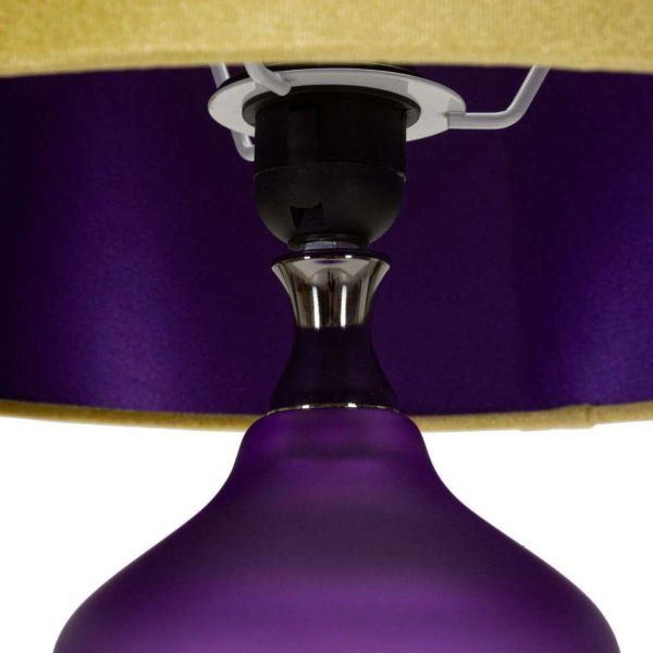 Lampe à poser en verre et métal Milva - 5