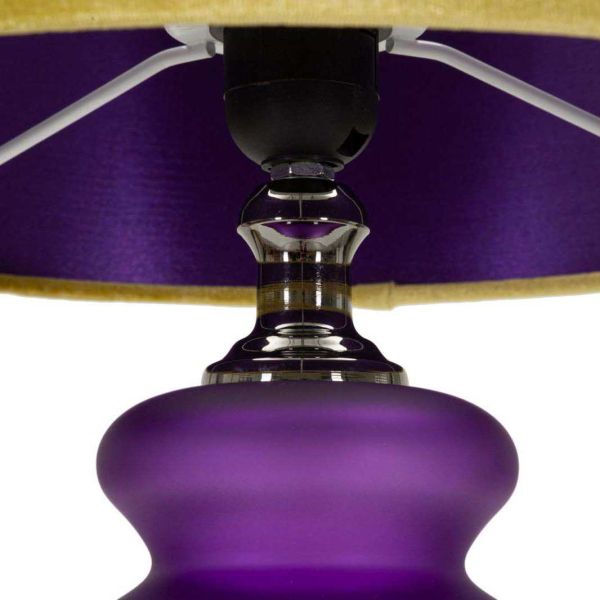 Lampe à poser en verre et métal Milva - 5