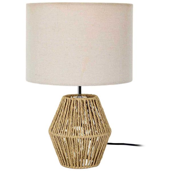 Lampe à poser avec abat-jour corde tressée Lina