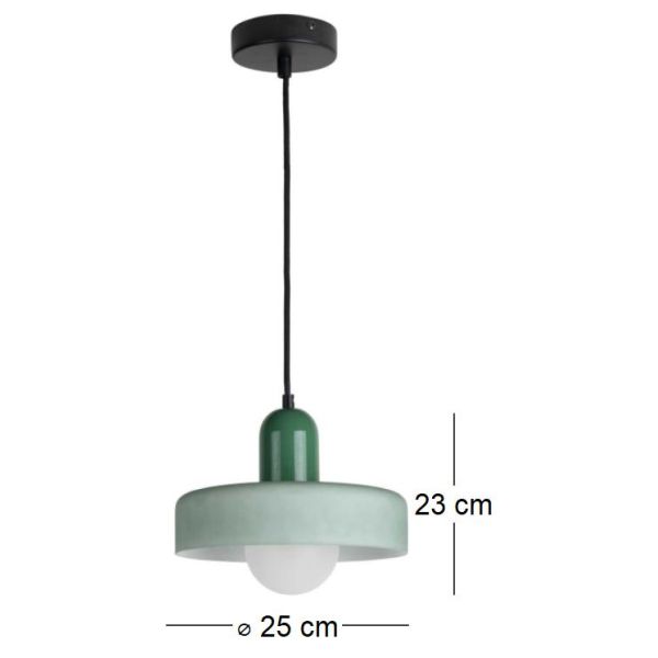 Lampe suspendue en verre Opaco Grato - 5