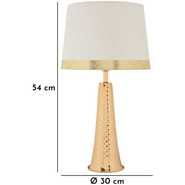 Lampe de table en métal Tower 30 x 54 cm - MAU-0691