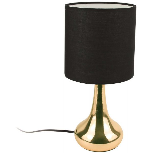 Lampe touch en métal doré 32.5 cm