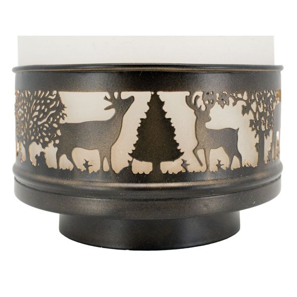 Lanterne Cerfs en verre et métal - 39,90