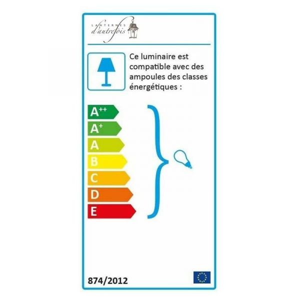 Lanterne en fer forgé à suspendre Champigny - 7