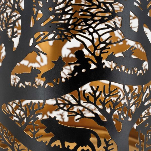 Lanterne en métal laqué intérieur doré - 49,90