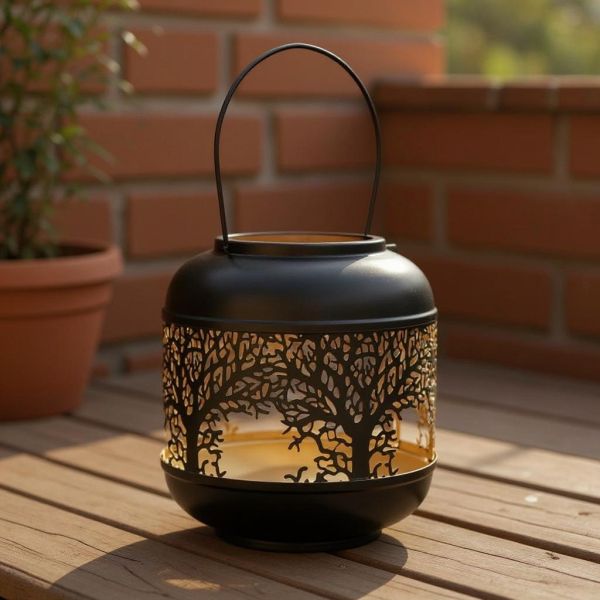 Lanterne photophore Tree of Life 22 x 19 cm - SIL