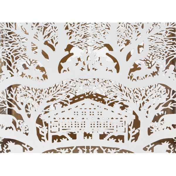 Lanterne rectangulaire en métal blanc - 49,90