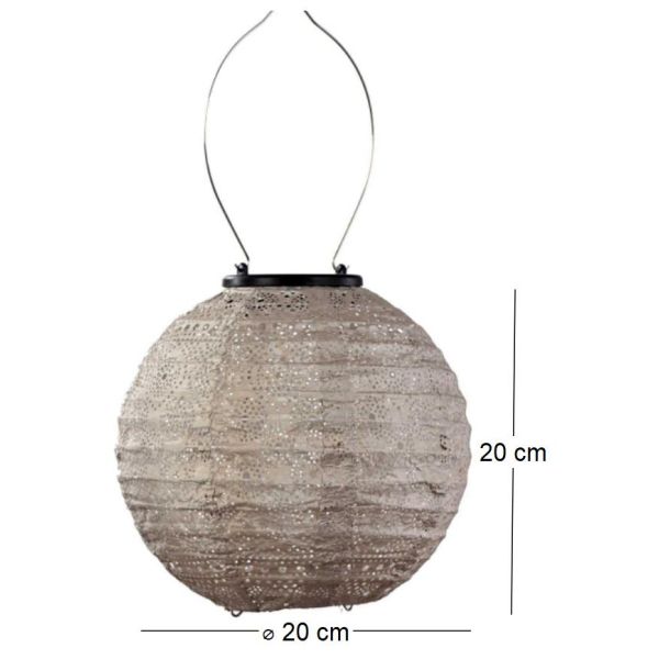 Lanterne solaire Round 20 cm - Lumiz