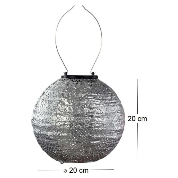 Lanterne solaire Round 20 cm - Lumiz