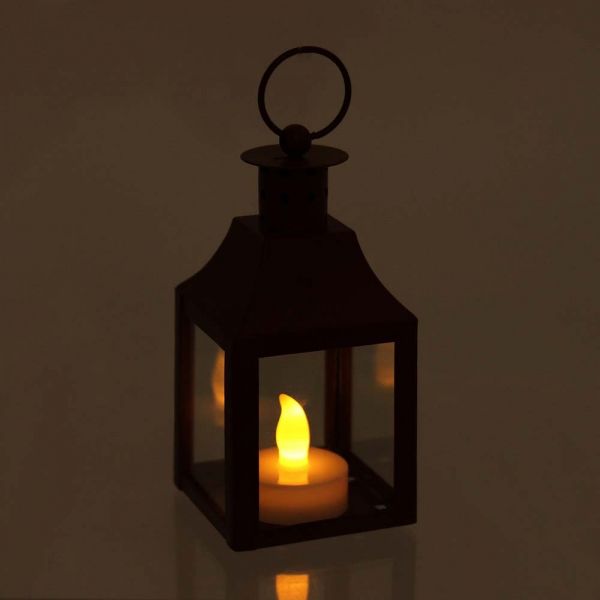 Lanterne vintage avec chauffe-plat LED - THE HOME DECO LIGHT