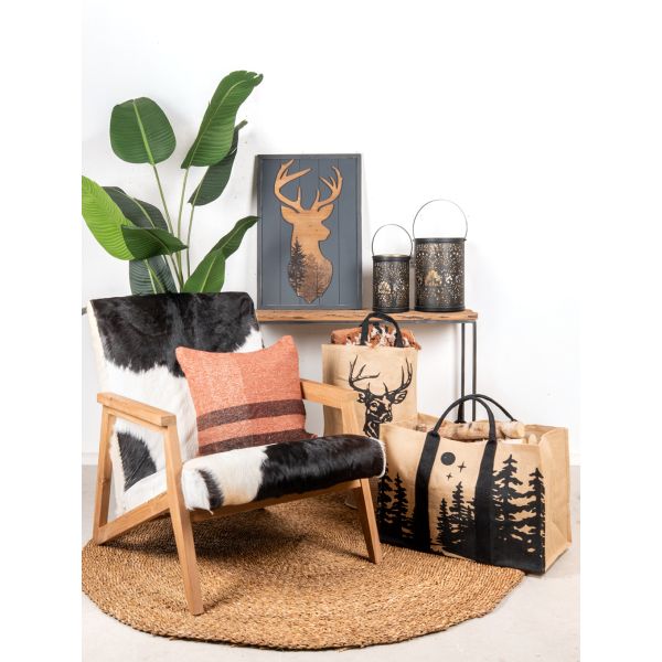 Lanternes en métal noir laqué Cerf - 5