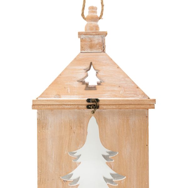 Lanterne en pin et métal Sapin (Lot de 2) - 84,90