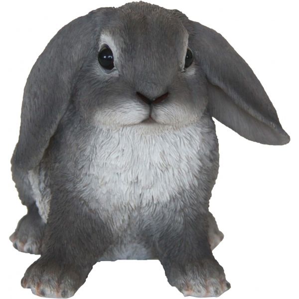 Lapin assis en résine 14 cm (Lot de 2) - 5