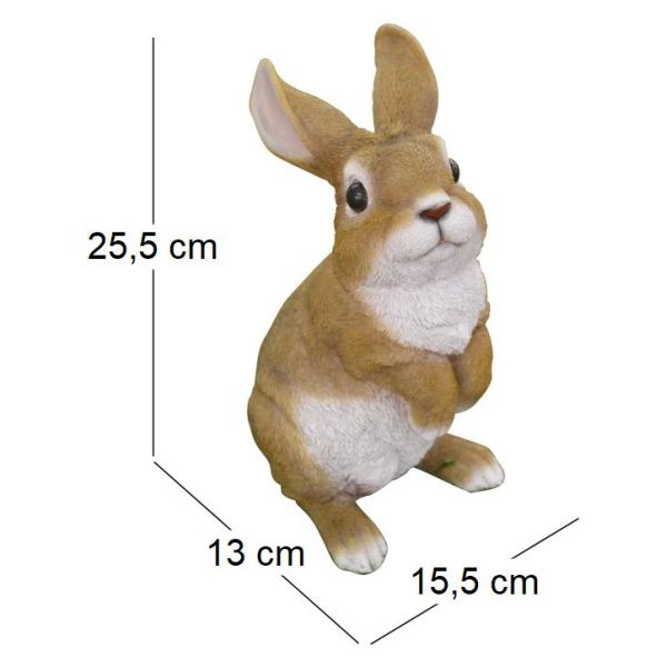 Lapin debout en résine 25.5 cm - RIV-0167