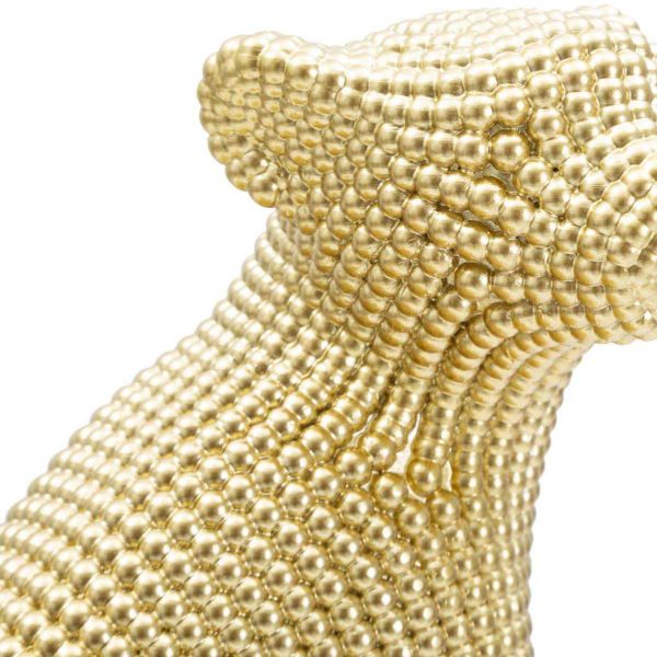 Léopard en polyrésine Gold 23 x 15.5 x 29 cm - 7