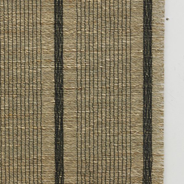 Linge de table en jonc naturel et noir - AUB-5924