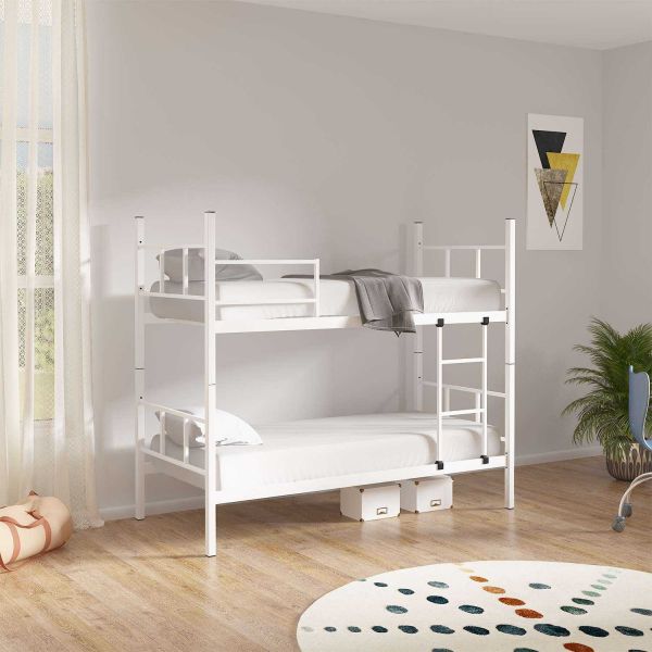 Lit superposé en métal 200 x 90 cm Defne - HANAH HOME