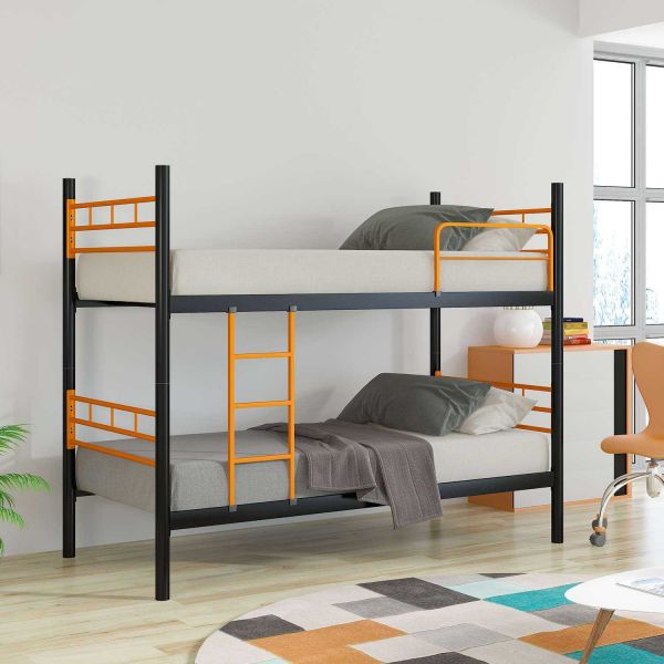 Lit superposé en métal 190 x 90 cm Mete - HANAH HOME