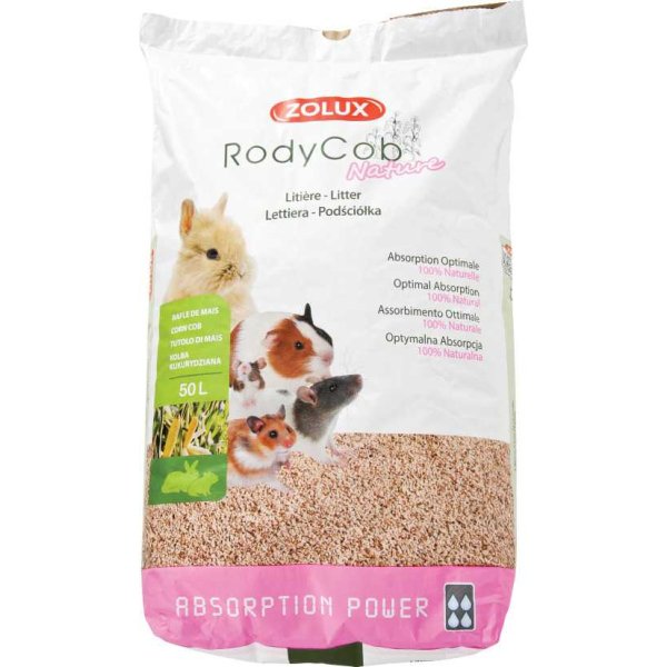 Litière Rodycub nature 50 litres