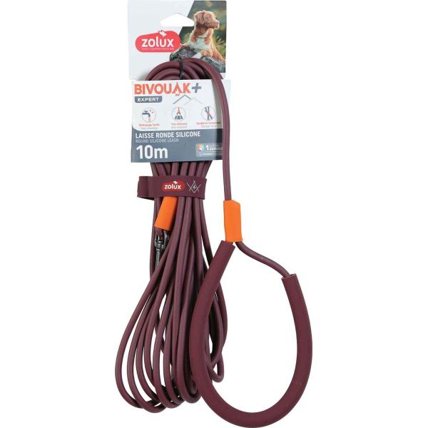 Longe ronde en silicone rouge Bivouak