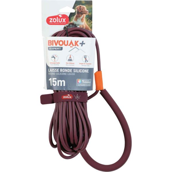 Longe ronde en silicone rouge Bivouak