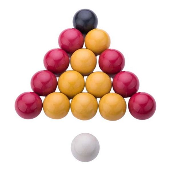 Boules de billard americain - lot de 16 