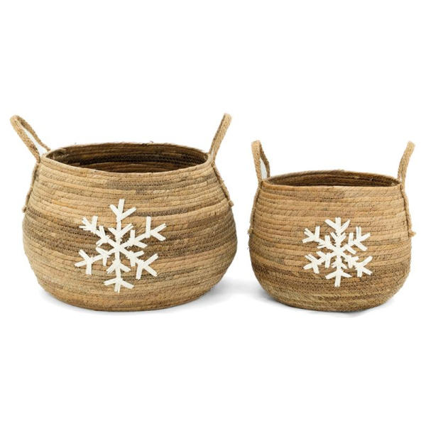 Cache-pots flocon en abaca - AUBRY GASPARD