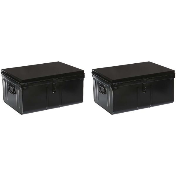 Lot de 2 coffres en métal Habitat - PHS-0441